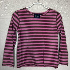 Mini Boden Pink Stripe T-Shirt Size 5/6